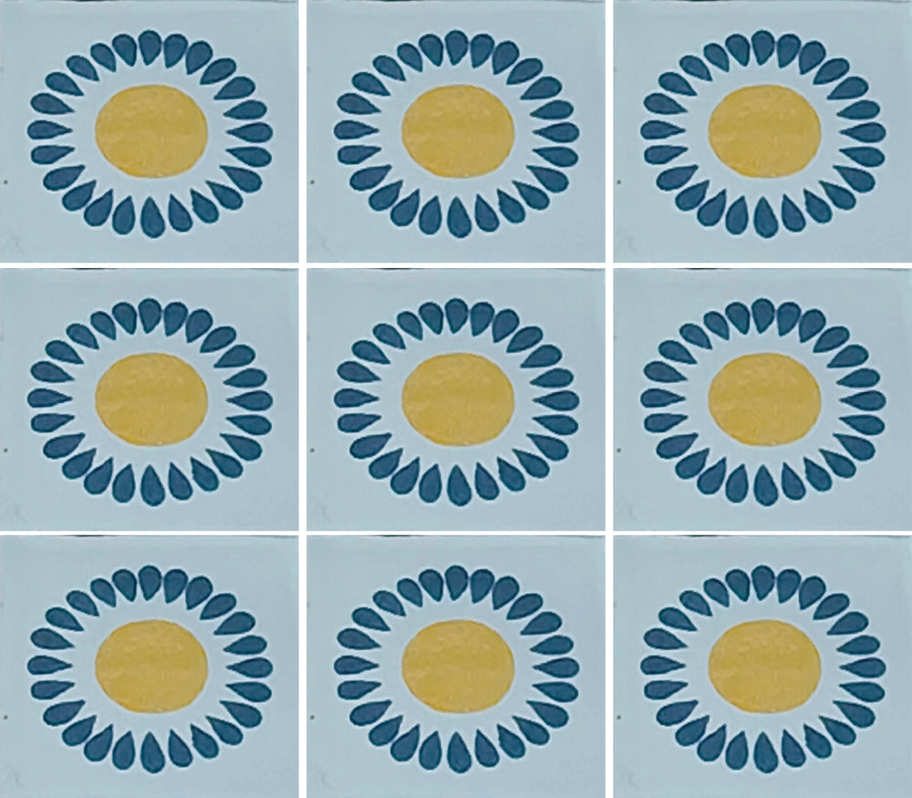Azulejo Talavera Artesanal Decorado modelo 011