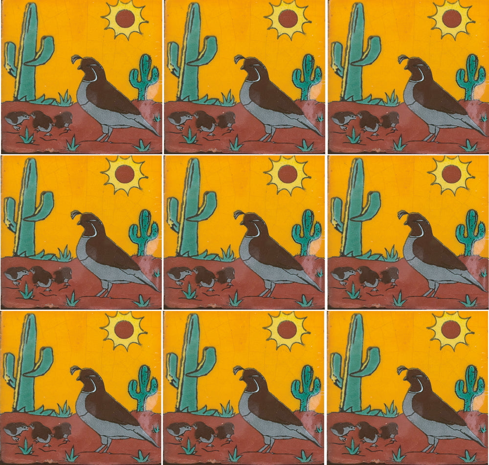 Azulejo Talavera Artesanal Decorado modelo 111
