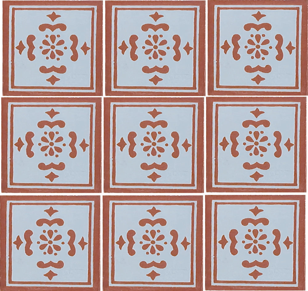 Azulejo Talavera Artesanal Decorado modelo 024