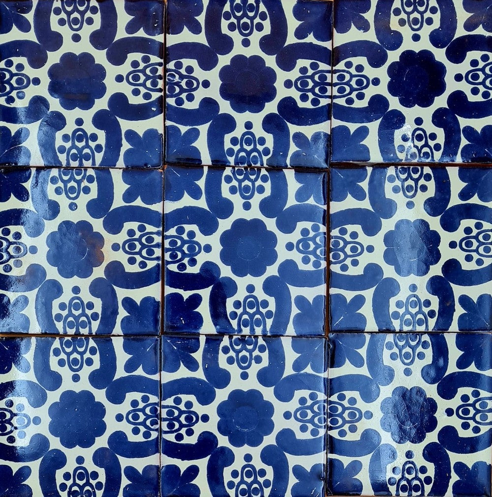 Azulejo Talavera Artesanal Decorado modelo 027