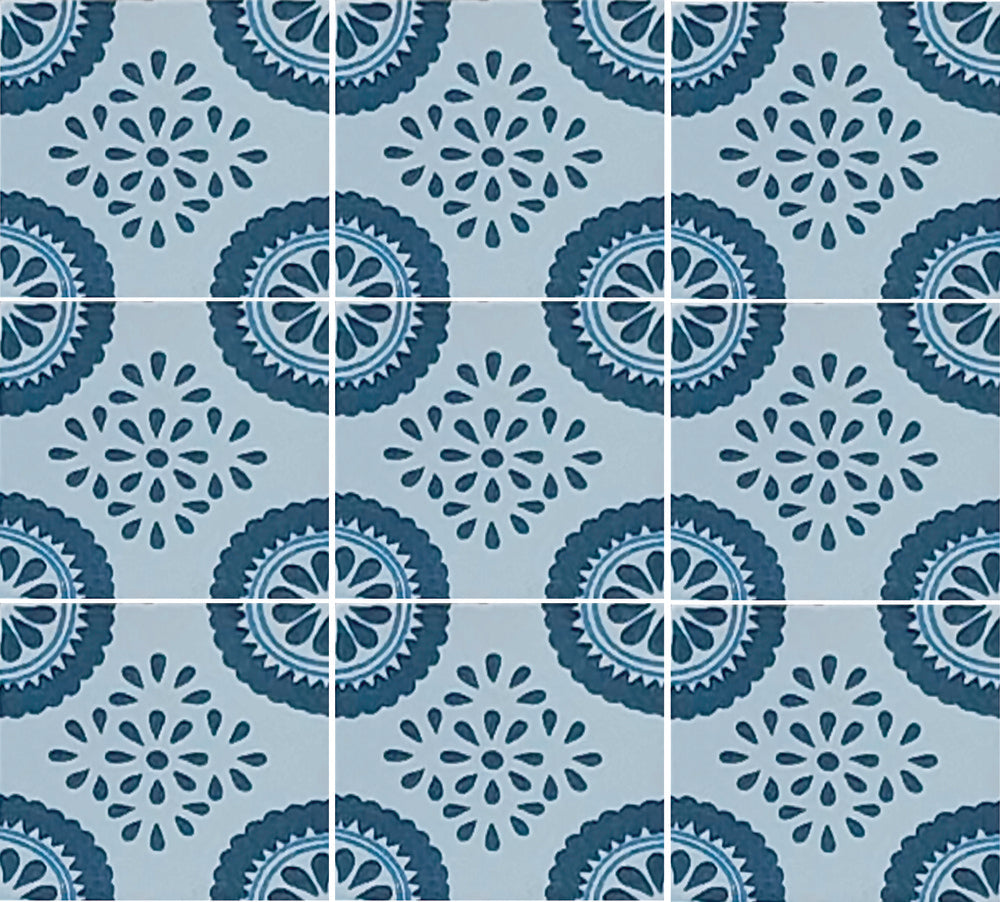 Azulejo Talavera Artesanal Decorado modelo 030