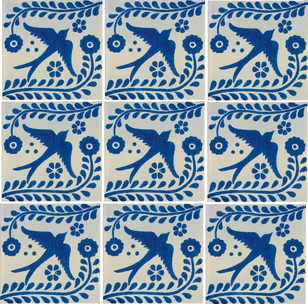 Azulejo Talavera Artesanal Decorado modelo 046