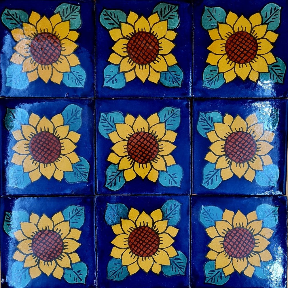 Azulejo Talavera Artesanal Decorado modelo 099
