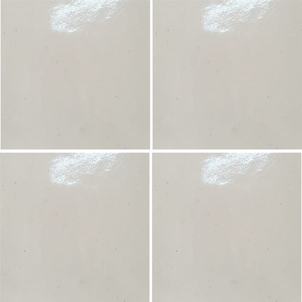 Azulejo Liso Artesanal Blanco Mexicano