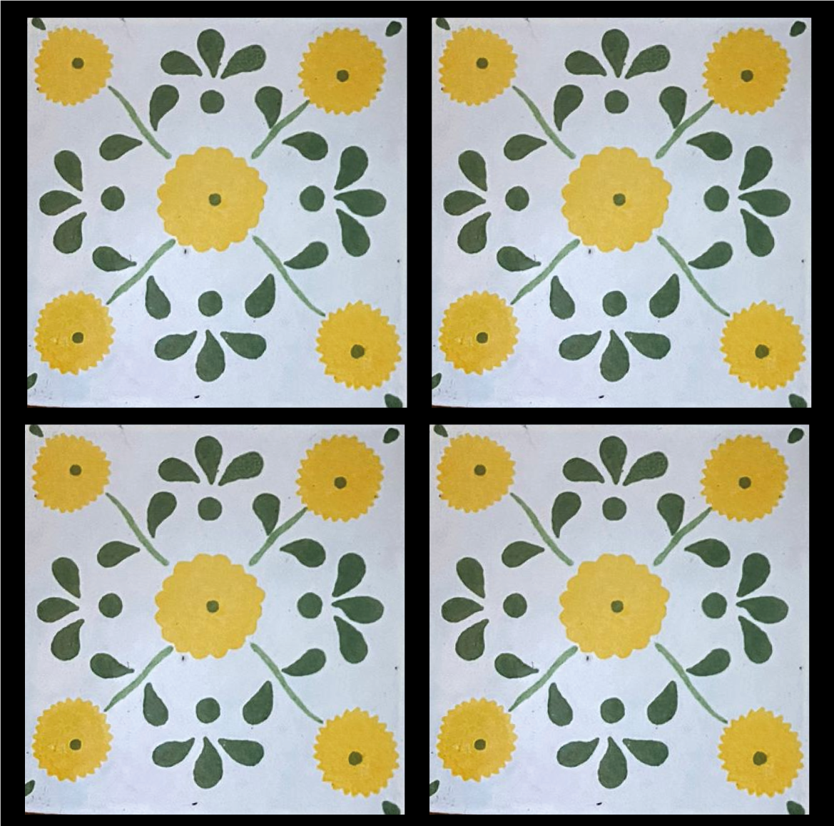 Azulejo Talavera Artesanal Decorado modelo 009