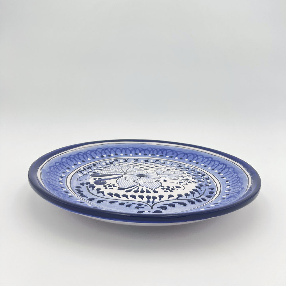 Plato Base Talavera Azul