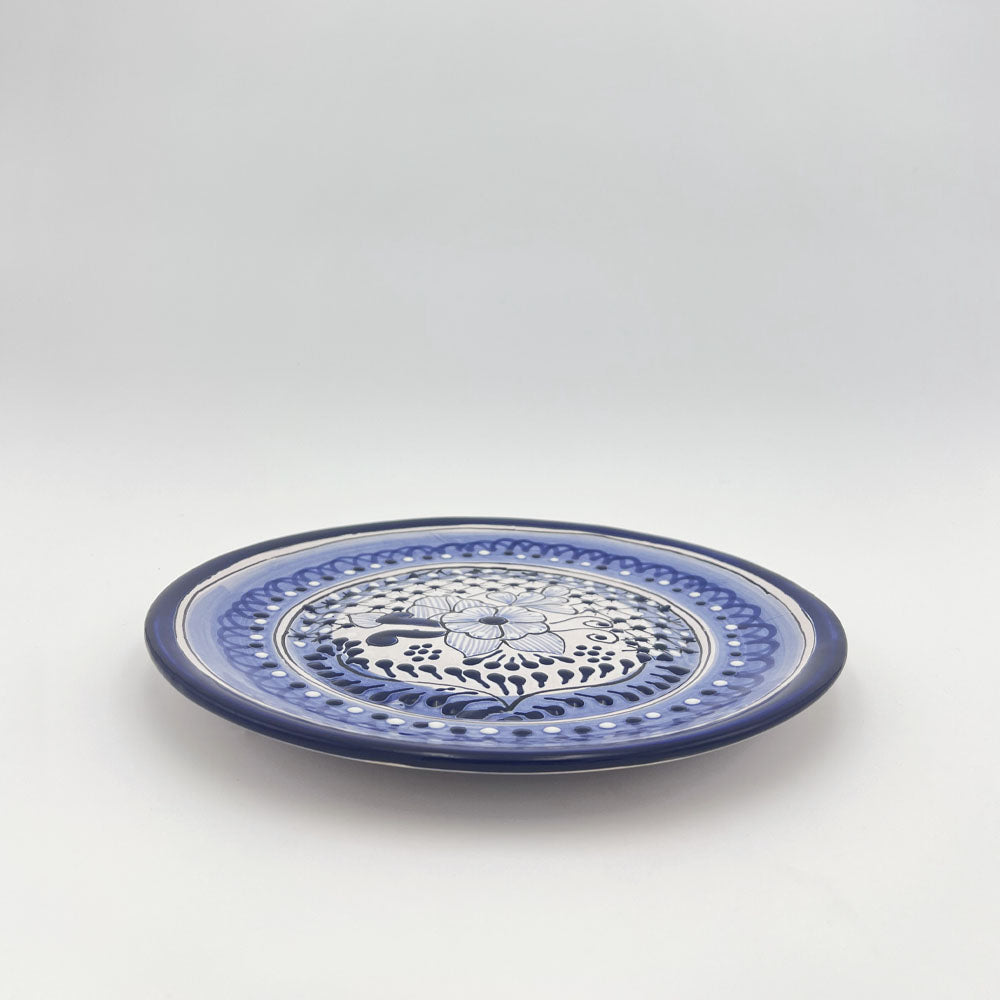 Plato Trinche Talavera Azul