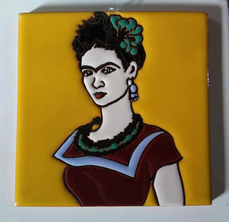 Azulejo Relieve Catrina Frida busto