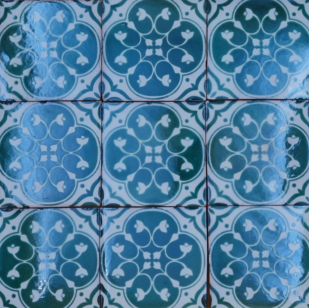 Azulejo Talavera Artesanal Decorado modelo 116