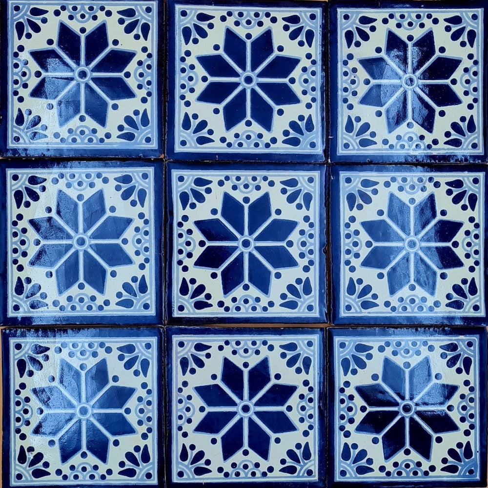 Azulejo Talavera Artesanal Decorado modelo 120