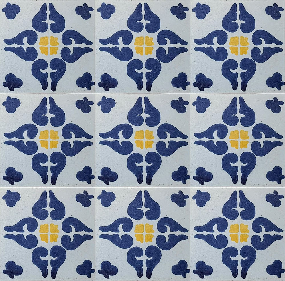 Azulejo Talavera Artesanal Decorado modelo 039