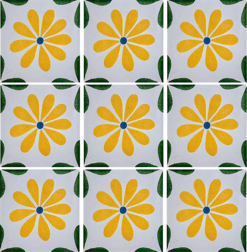 Azulejo Talavera Artesanal Decorado modelo 040