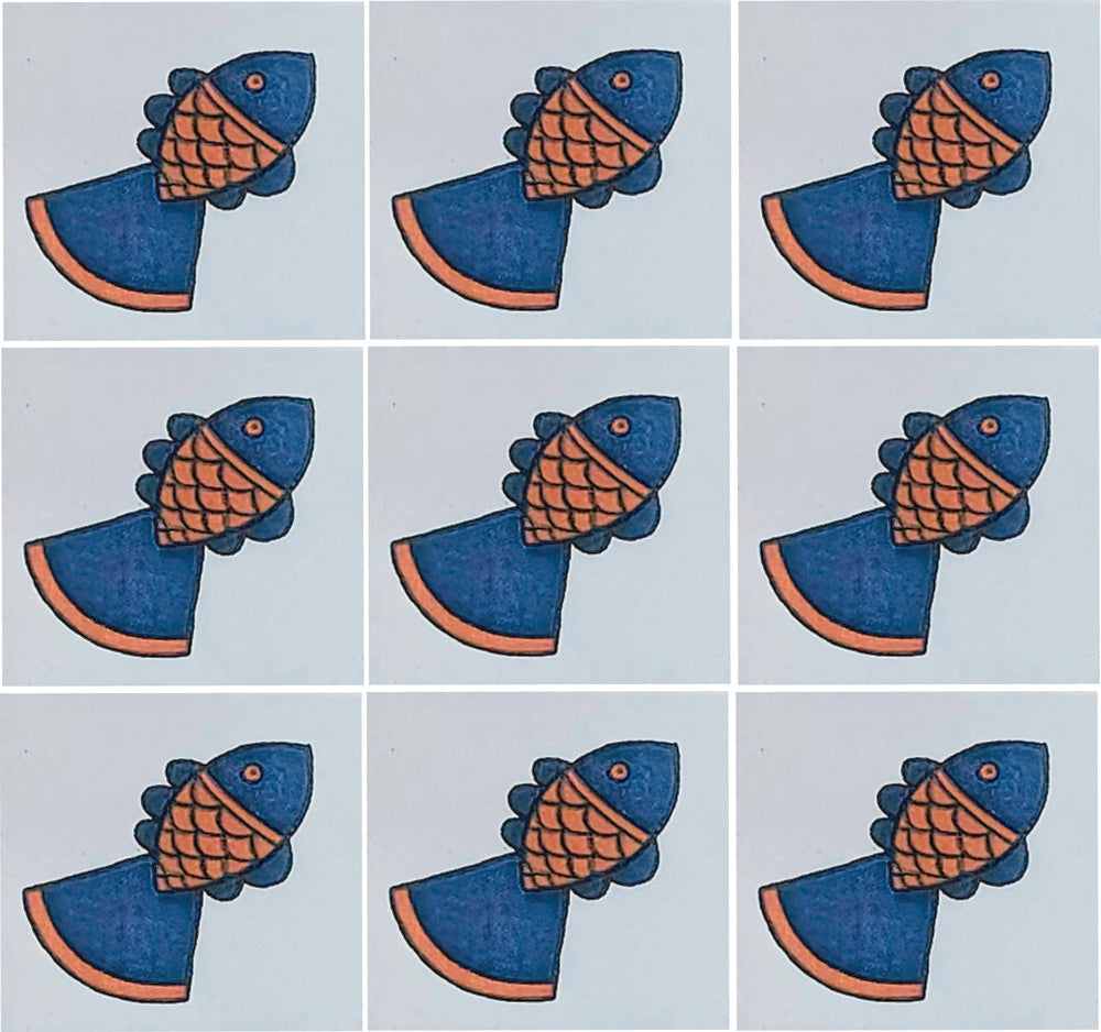 Azulejo Talavera Artesanal Decorado modelo 051