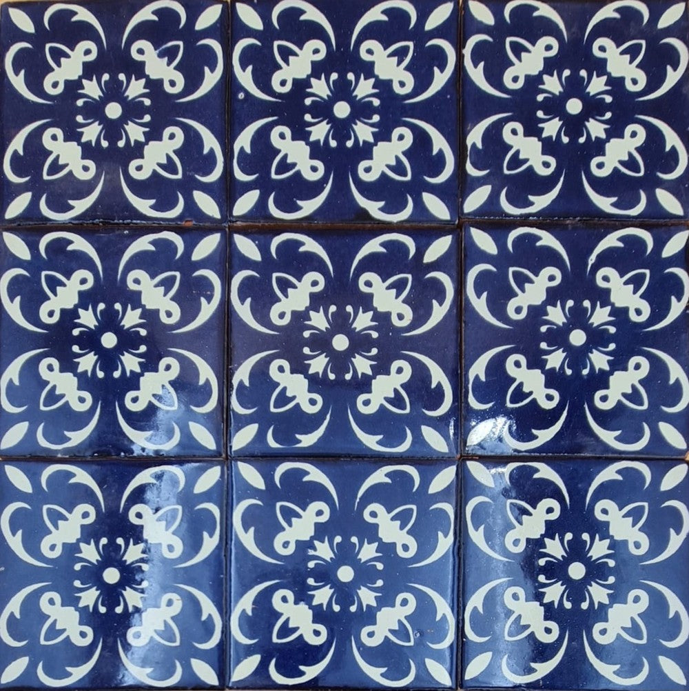 Azulejo Talavera Artesanal Decorado modelo 062