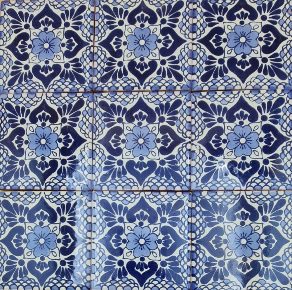 Azulejo Talavera Artesanal Decorado modelo 079