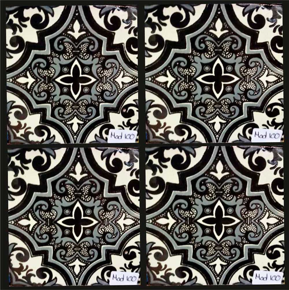 Azulejo Talavera Artesanal Decorado modelo 100