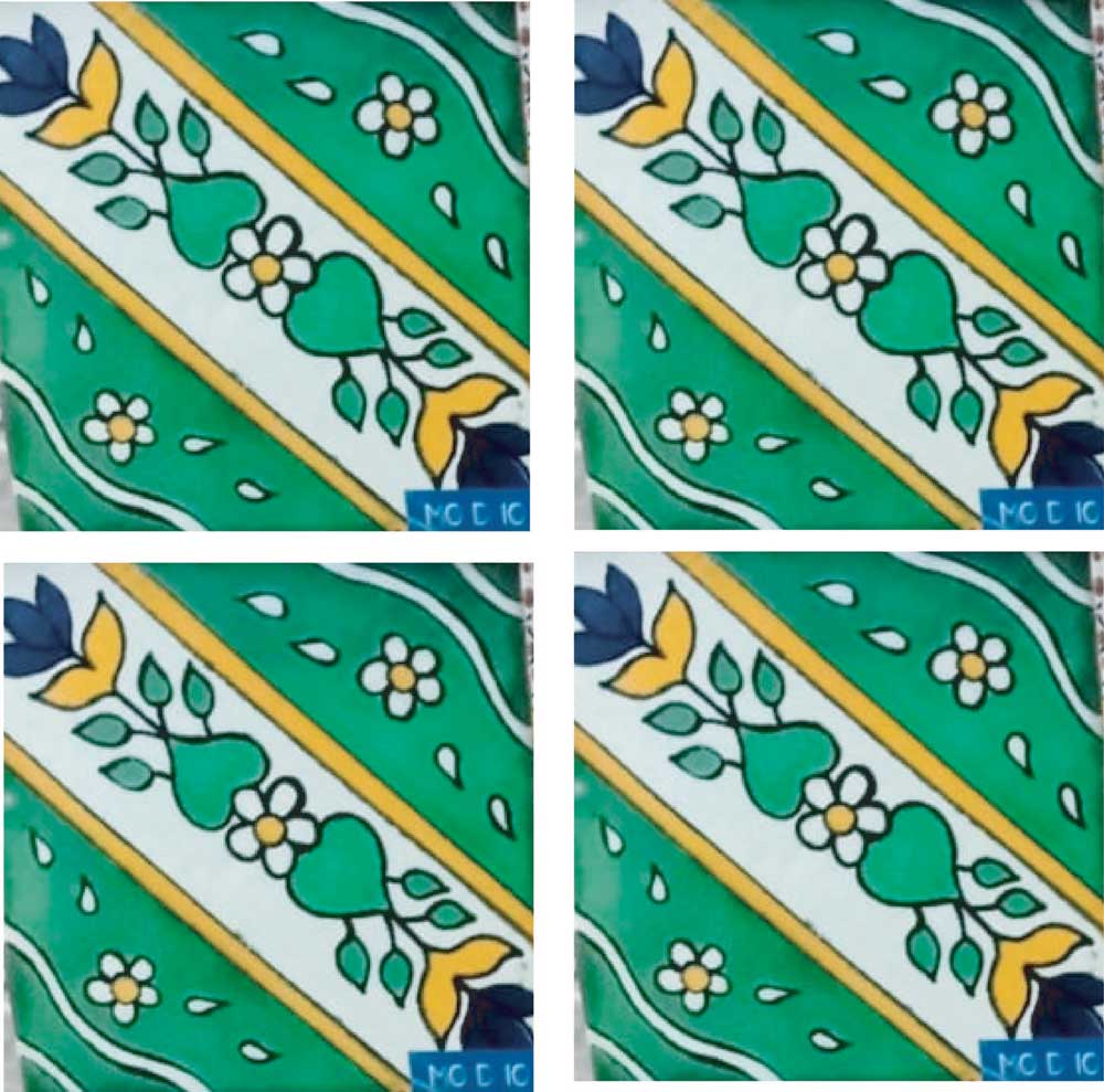 Azulejo Talavera Artesanal Decorado modelo 105