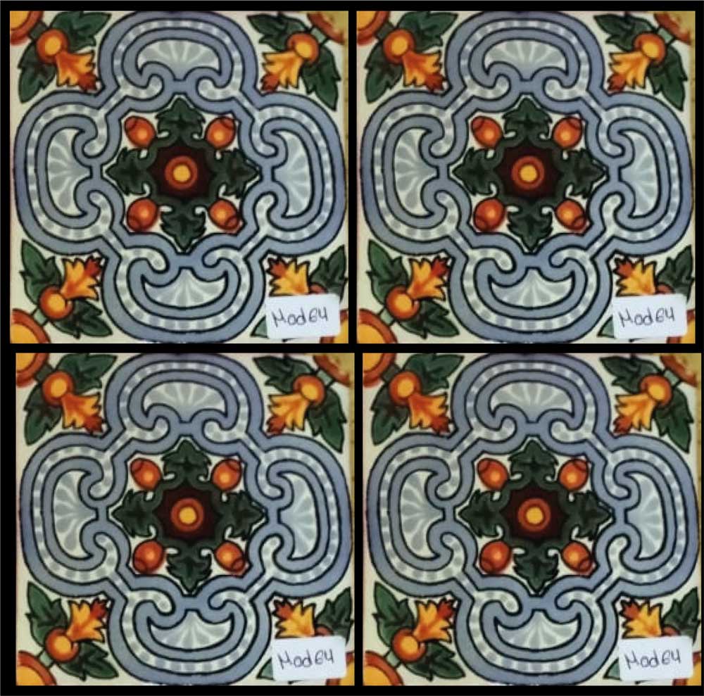 Azulejo Talavera Artesanal Decorado modelo 64