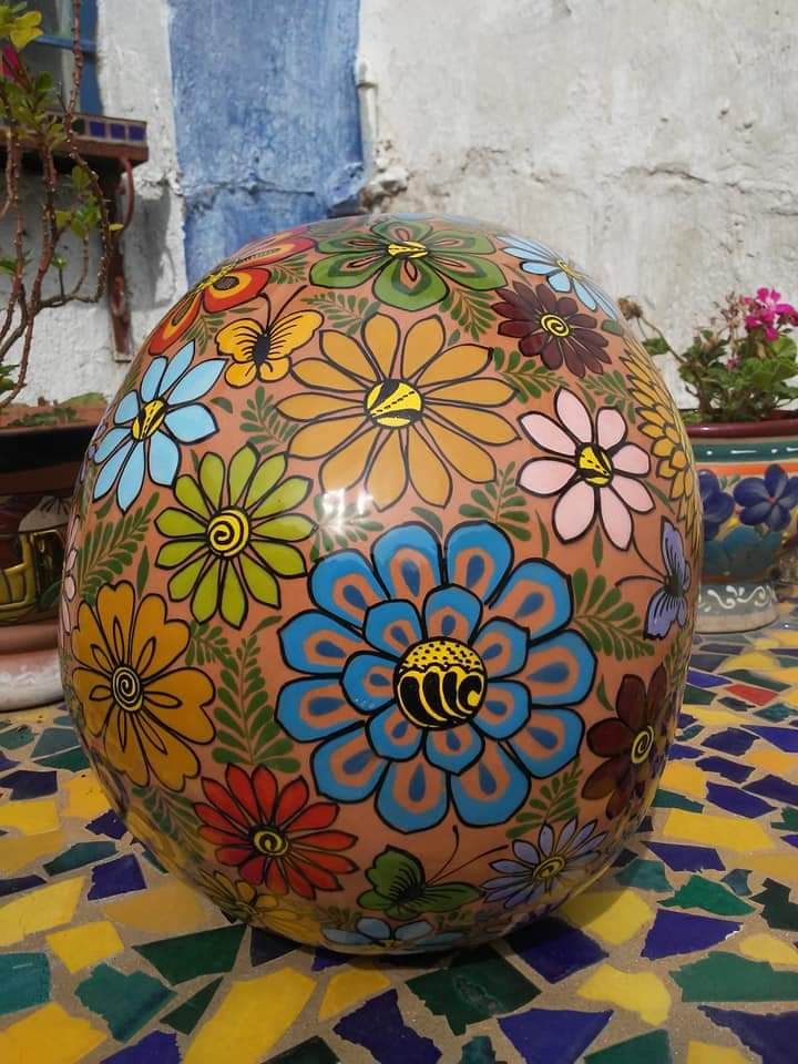 Decoracion Calavera gigante flor