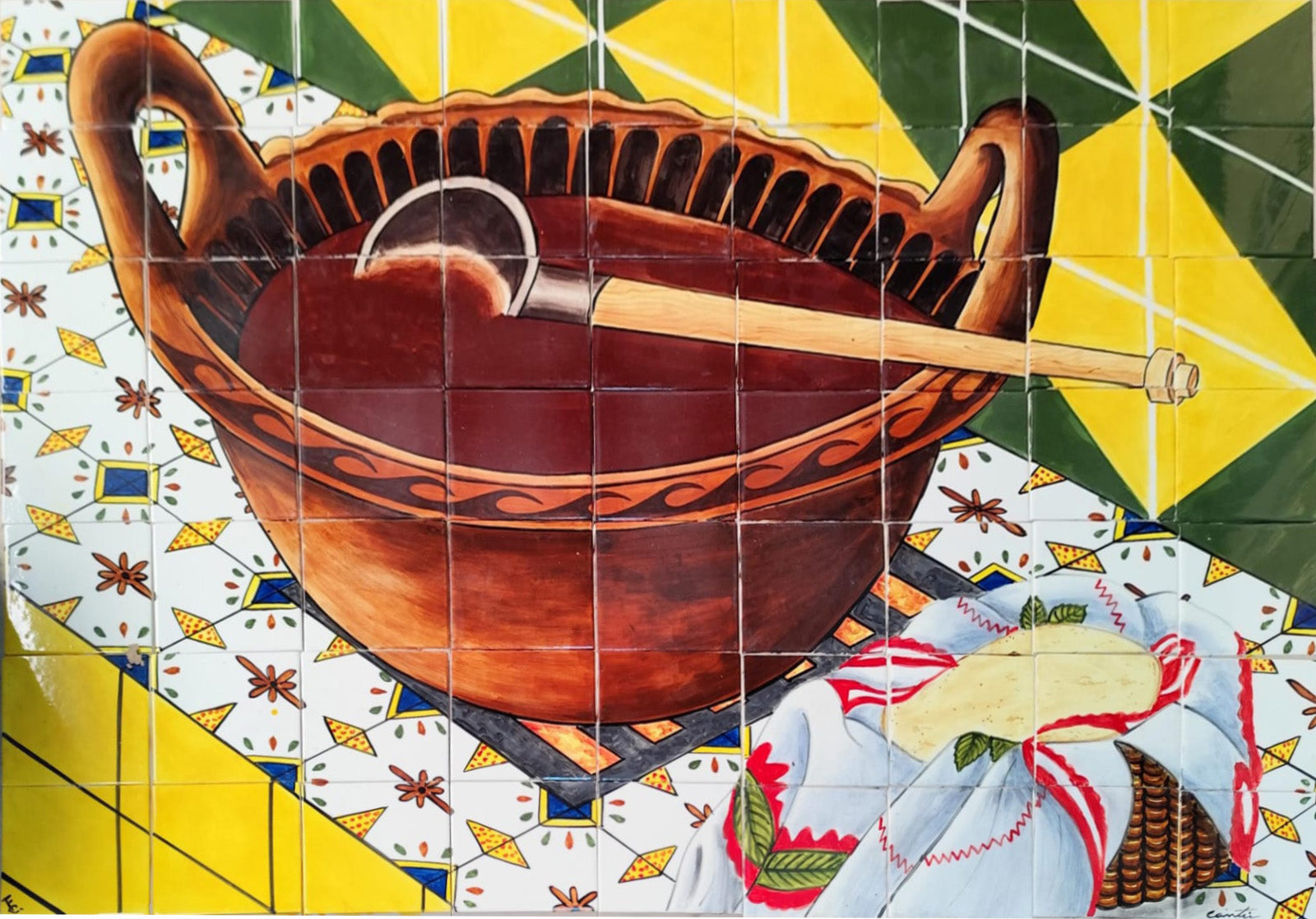 Mural 63 pz Cazuela Mole