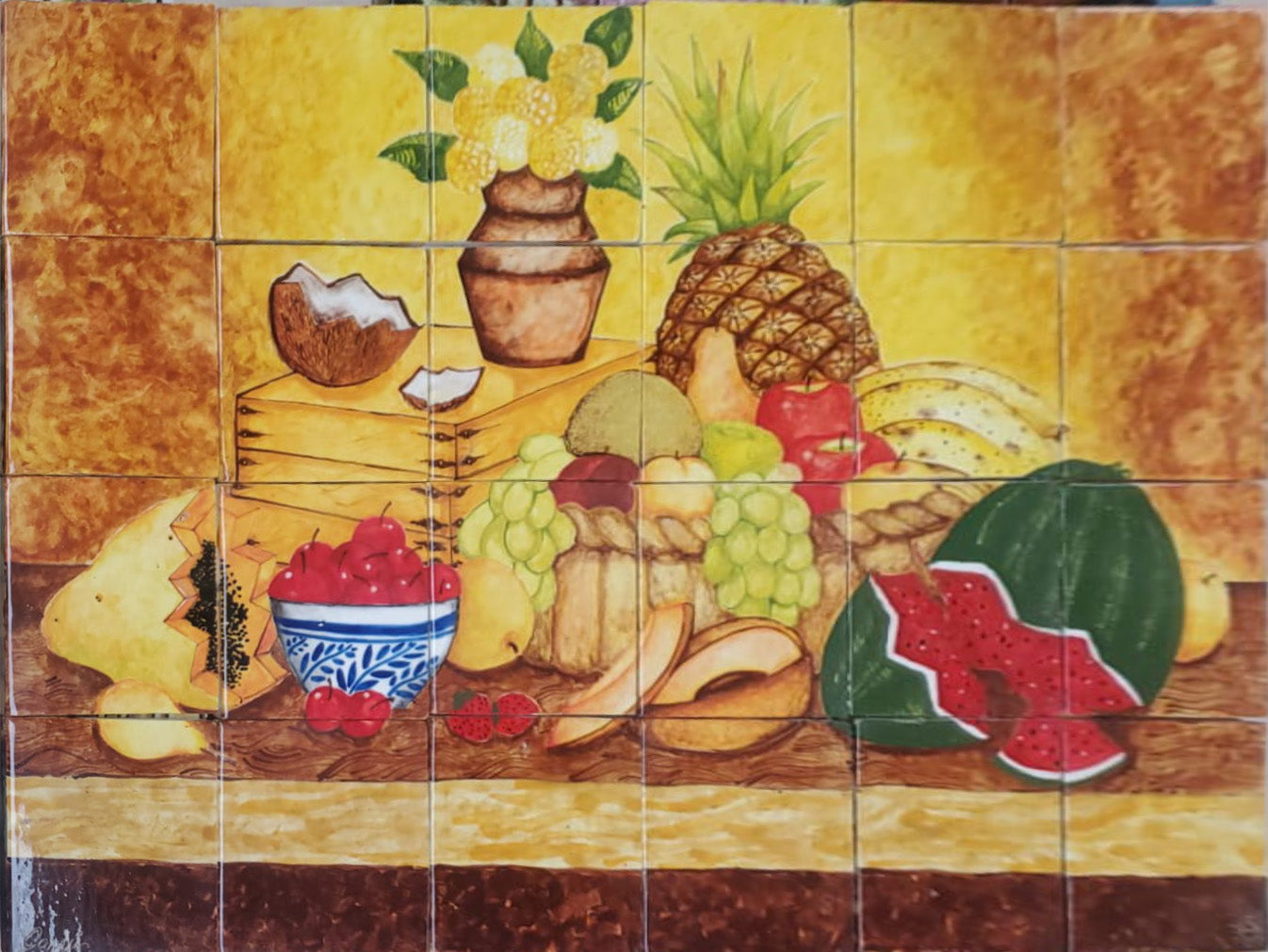Mural Bodegon Sencillo Cocos 48 pz