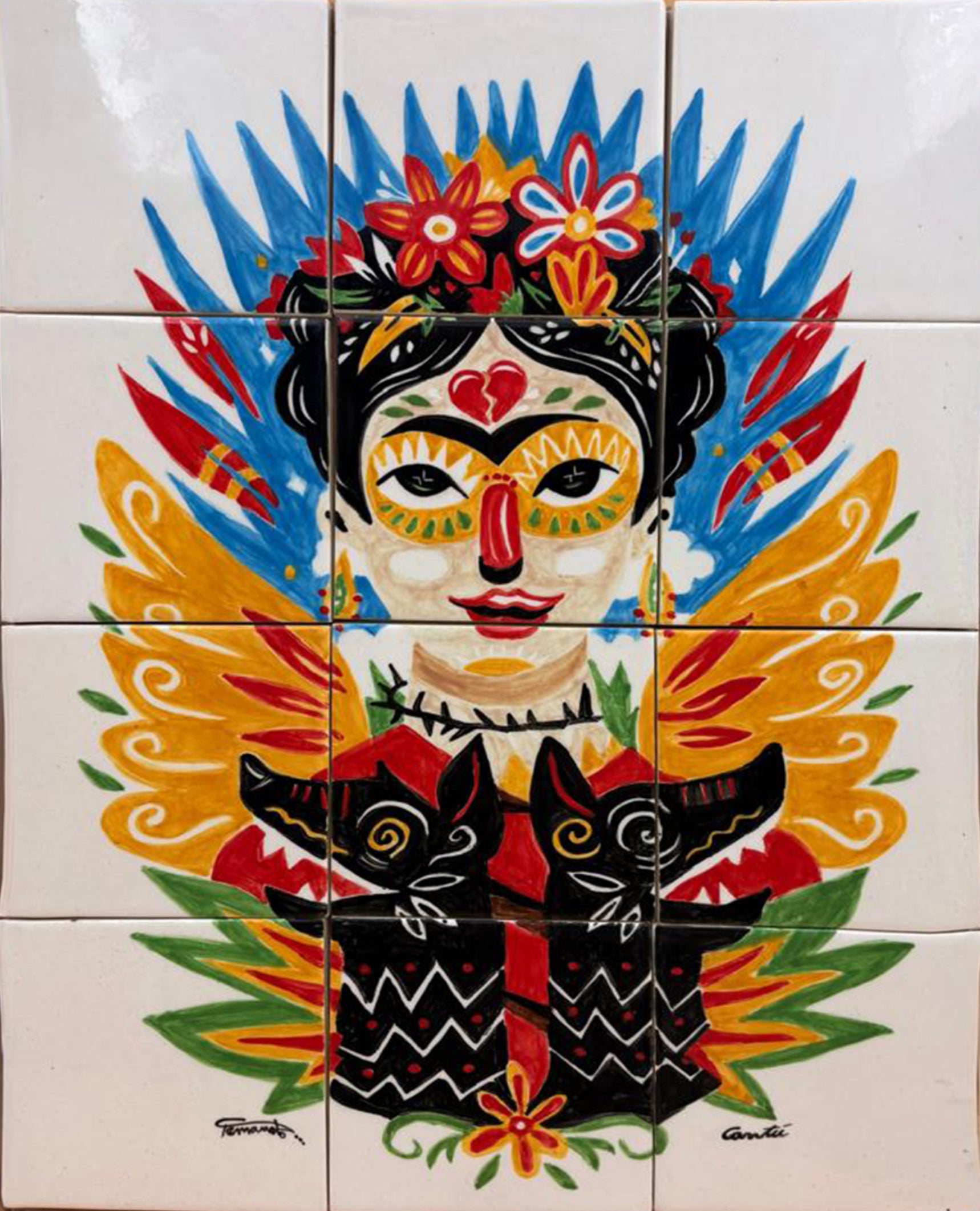 Mural Frida Kahlo 12 pz