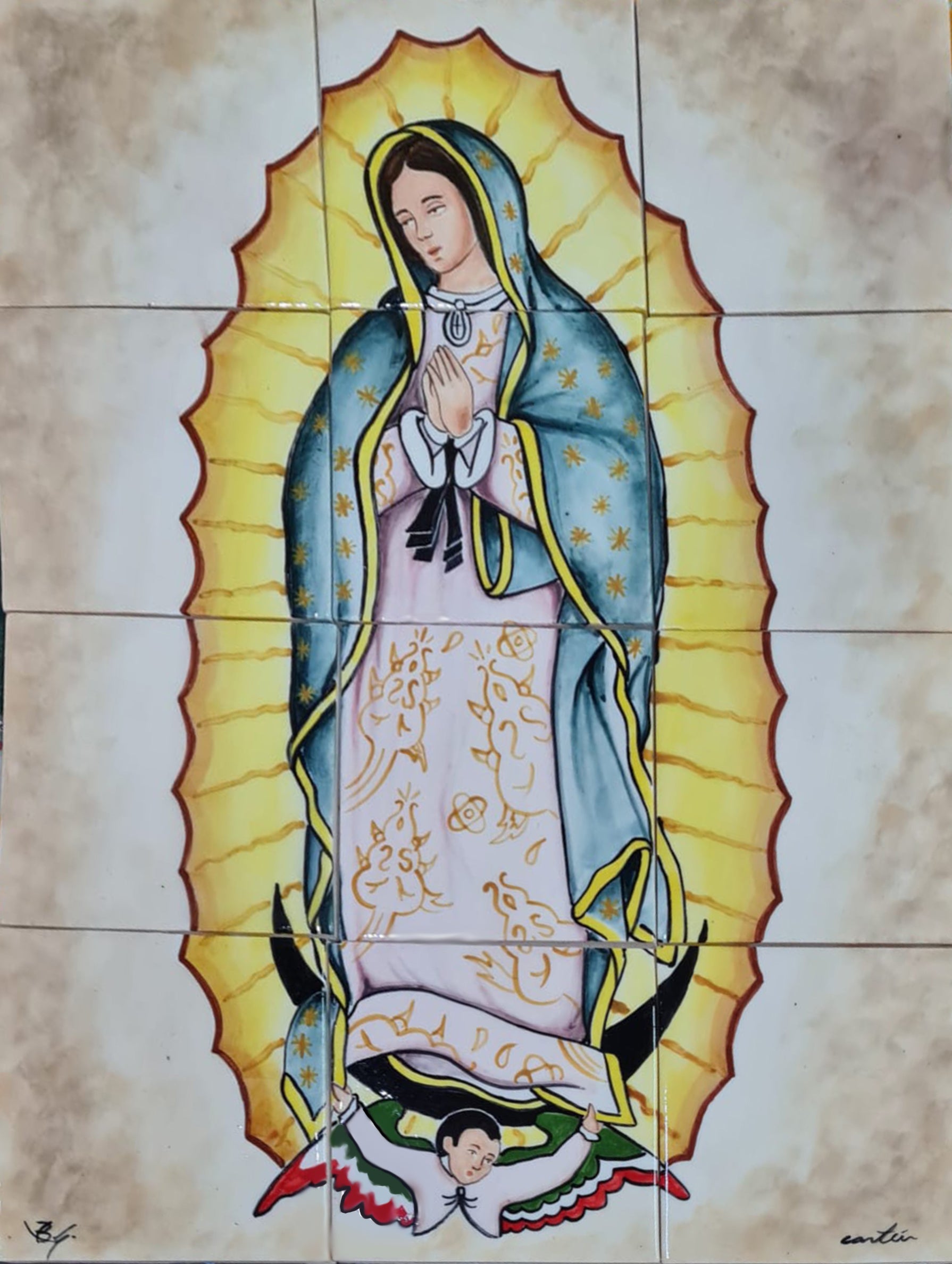 Mural Virgen de Guadalupe 12 pz
