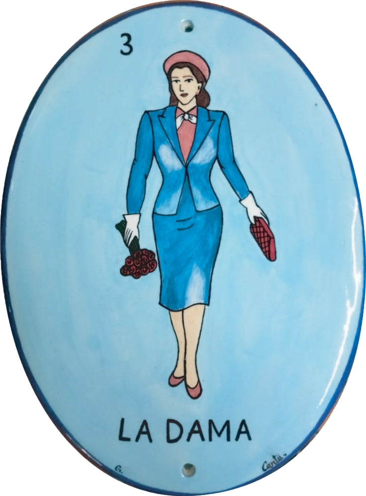 Placa Loteria La Dama