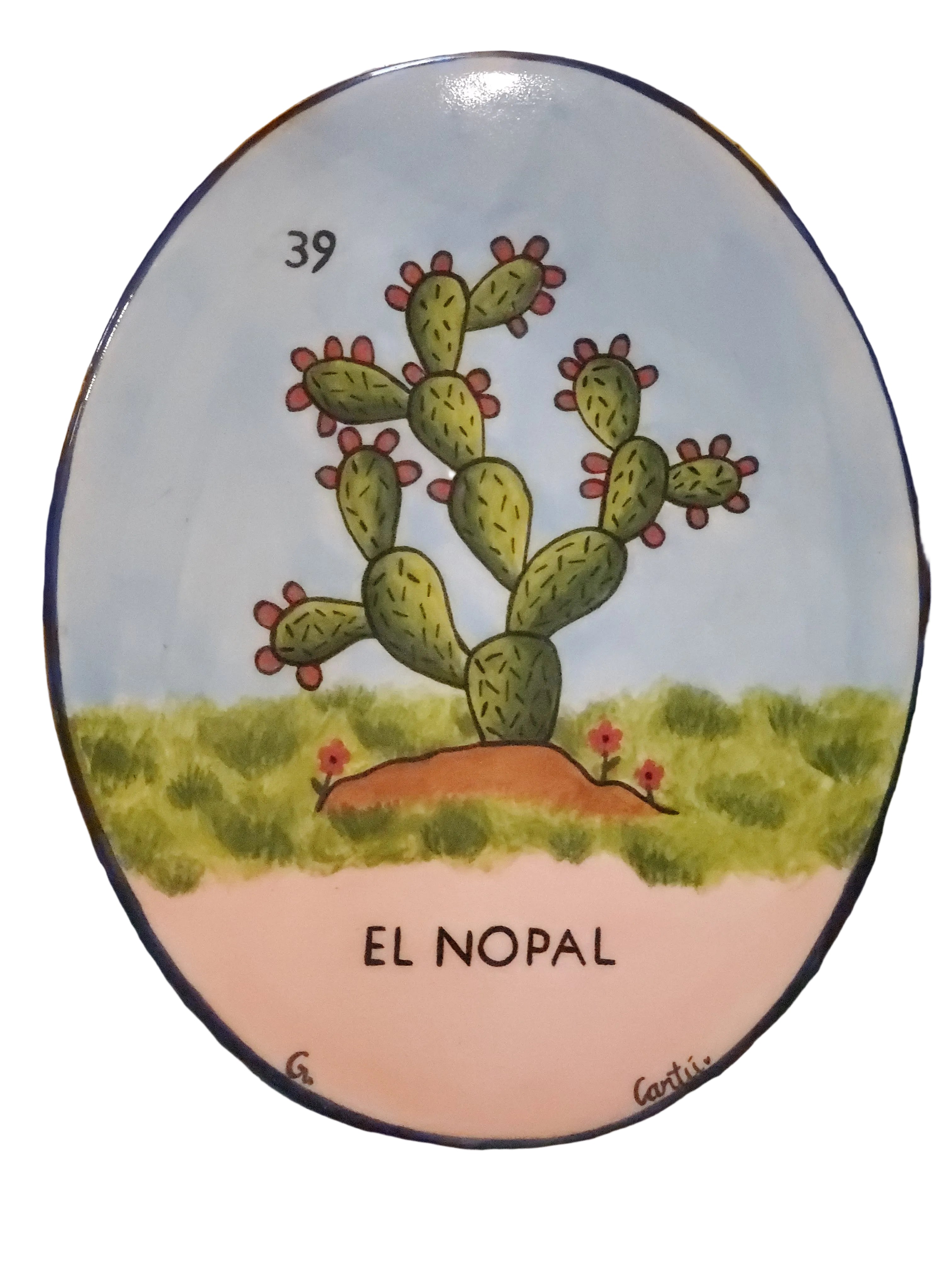 Placa Decoración Lotería el Nopal