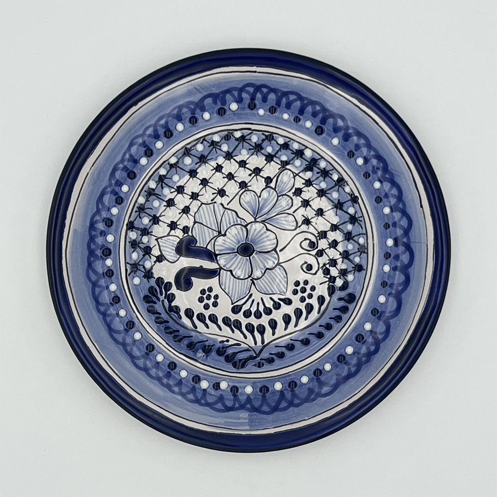 Plato Trinche Talavera Azul