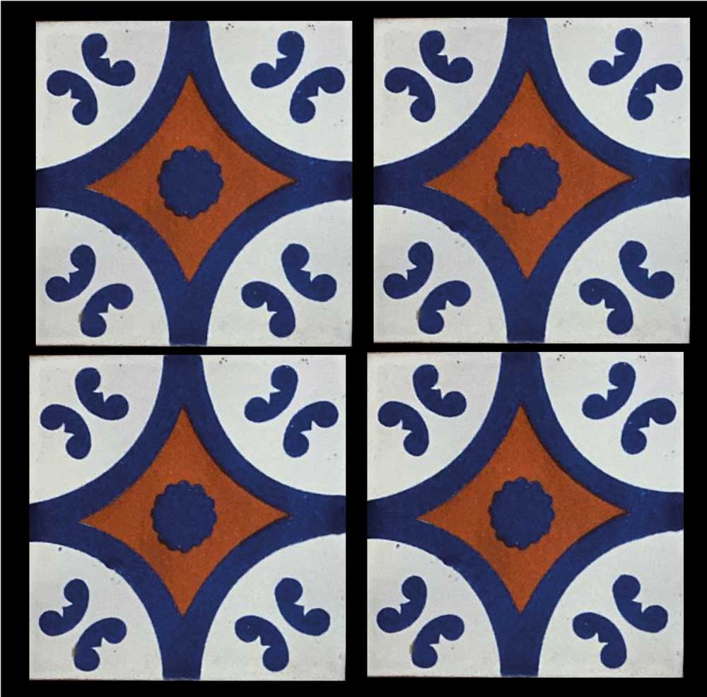 Azulejo Talavera Artesanal Decorado modelo 007