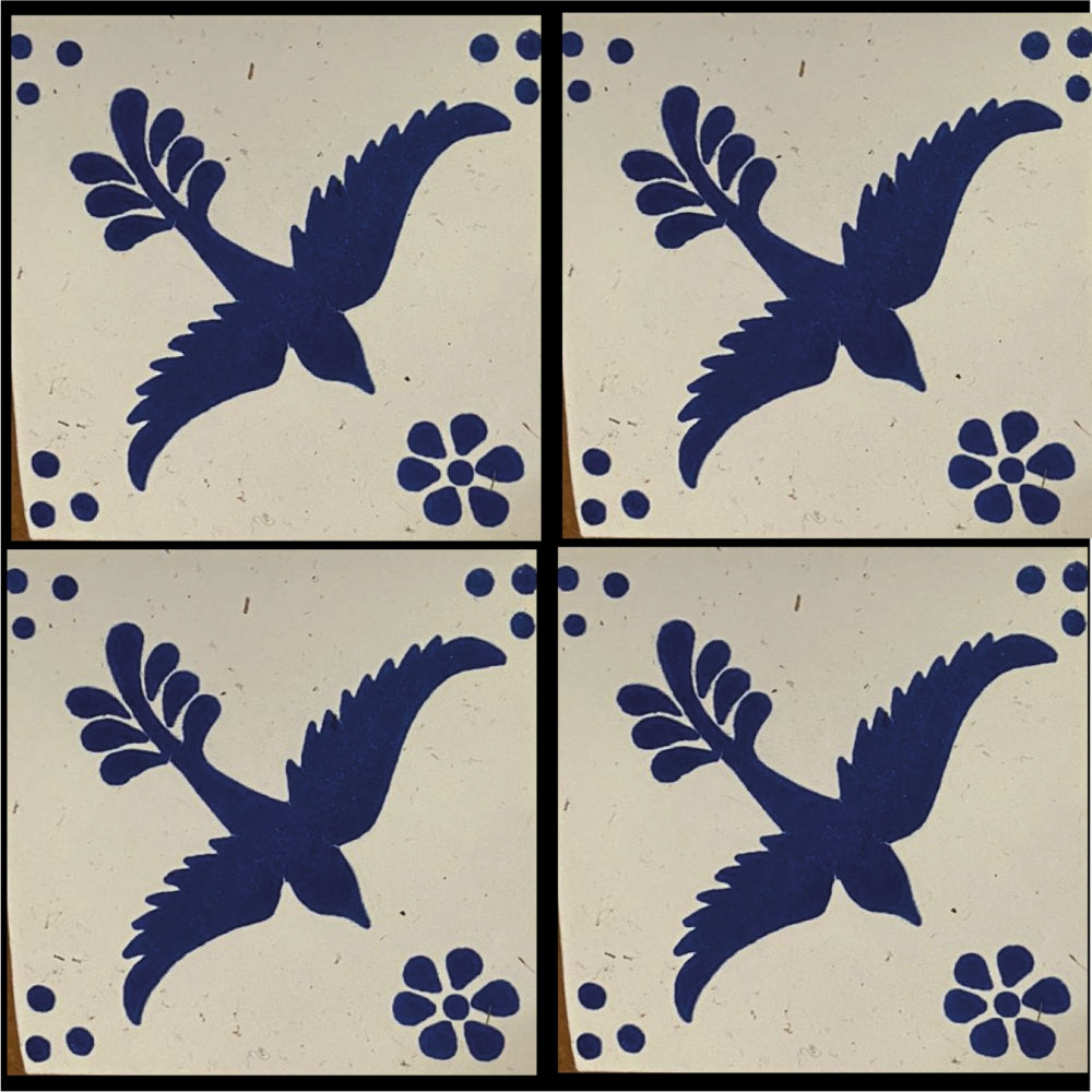 Azulejo Talavera Artesanal Decorado modelo 014
