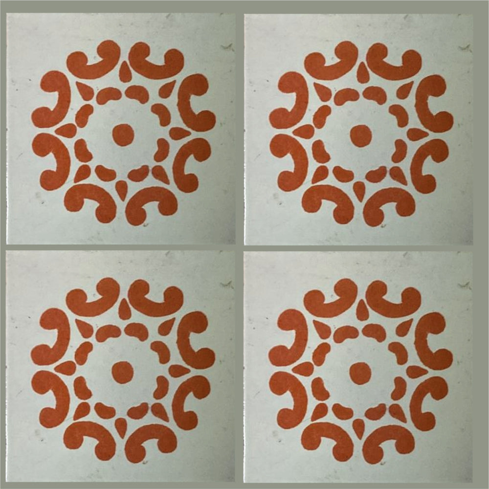 Azulejo Talavera Artesanal Decorado modelo 019