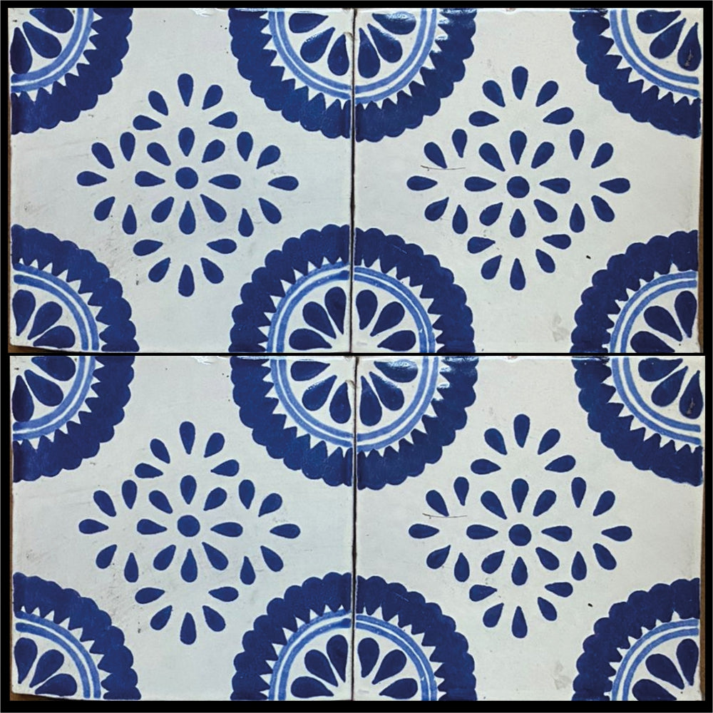 Azulejo Talavera Artesanal Decorado modelo 030