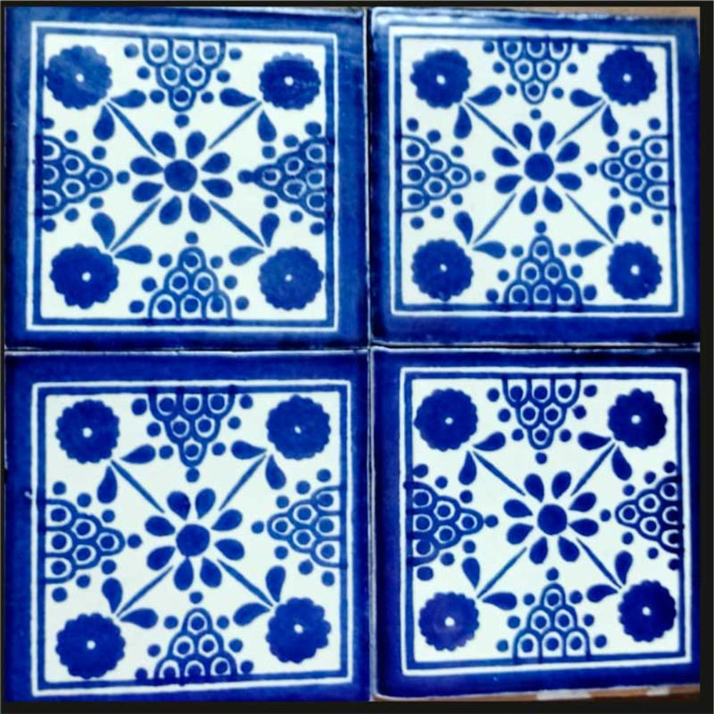 Azulejo Talavera Artesanal Decorado modelo 047