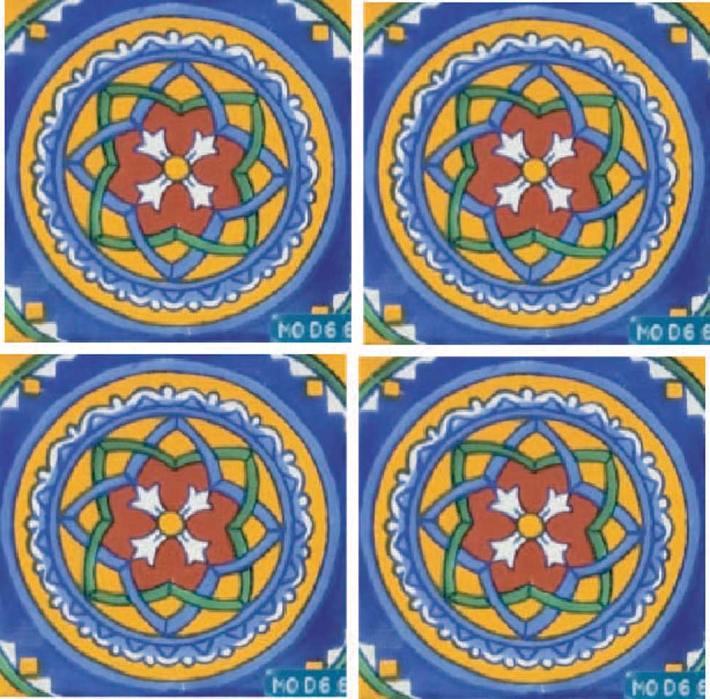 Azulejo Talavera Artesanal Decorado modelo 66