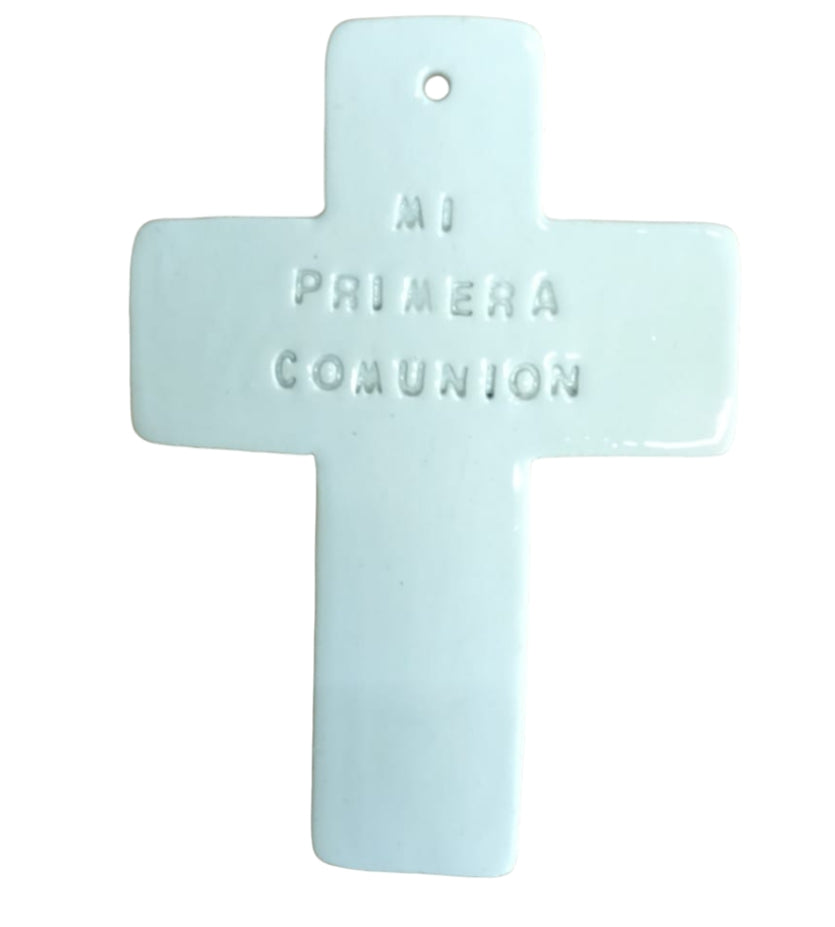 souvenir bautizo cruz personalizada