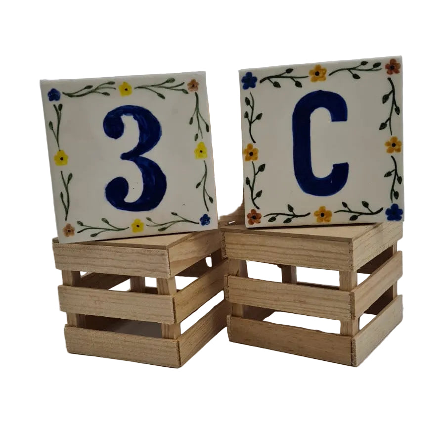 Numero 10 x 10 cm bouquete