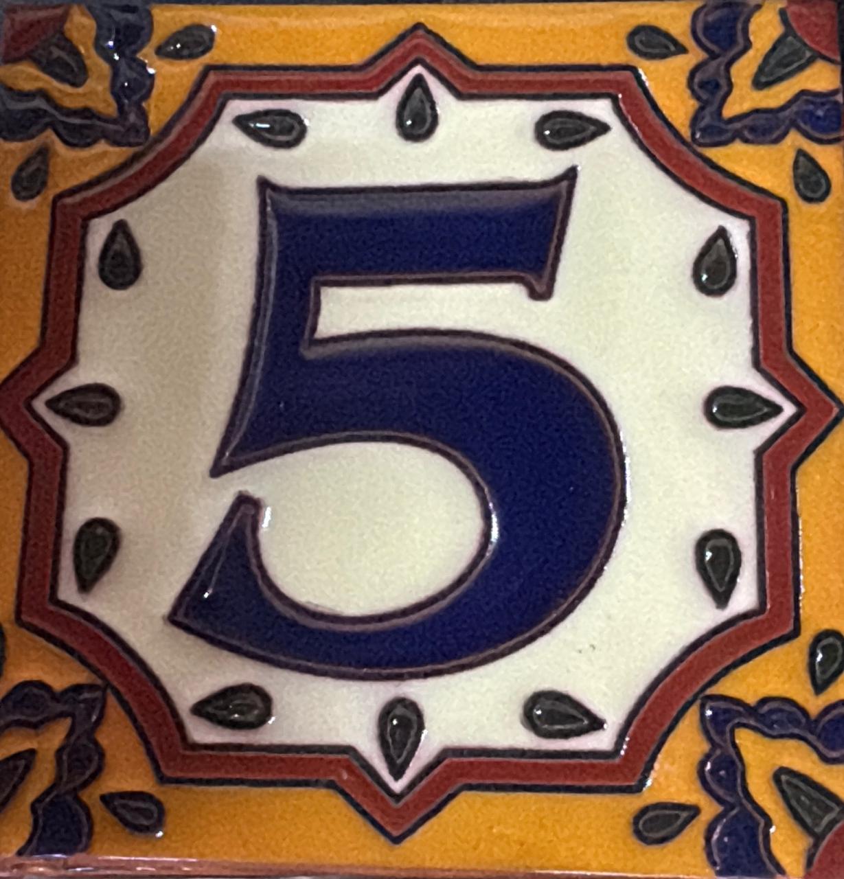 Numero Relieve 10x10 cm