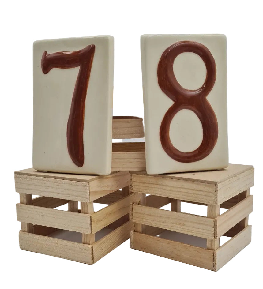 Numero relieve tradicional 9 x 14 cm