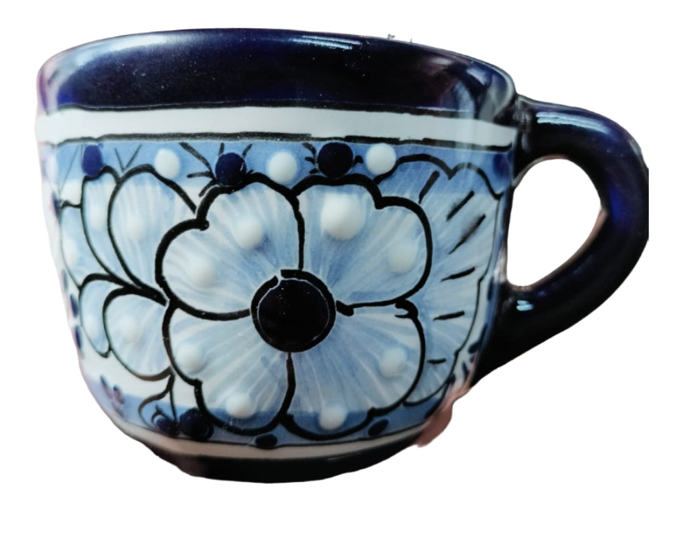 Vajilla Talavera Azul Taza decorada